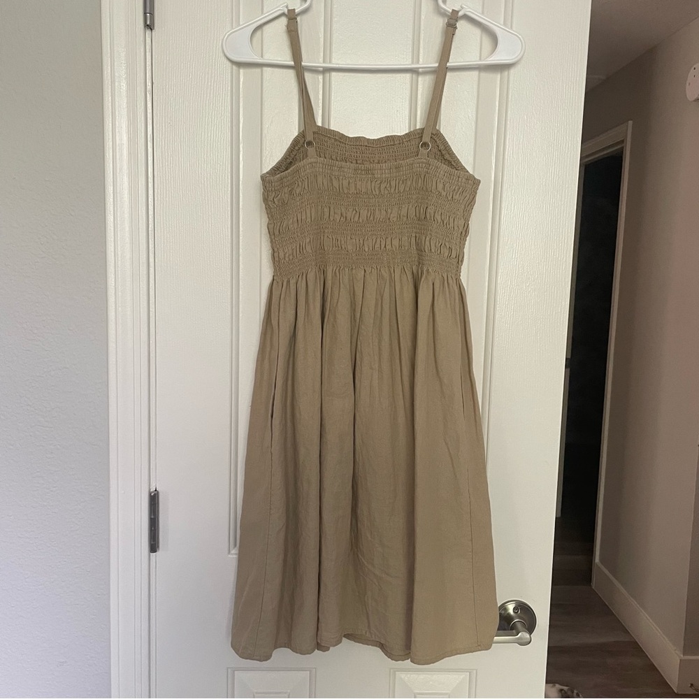 Universal Thread / Target Linen Rouched Dress - Picture 2 of 4